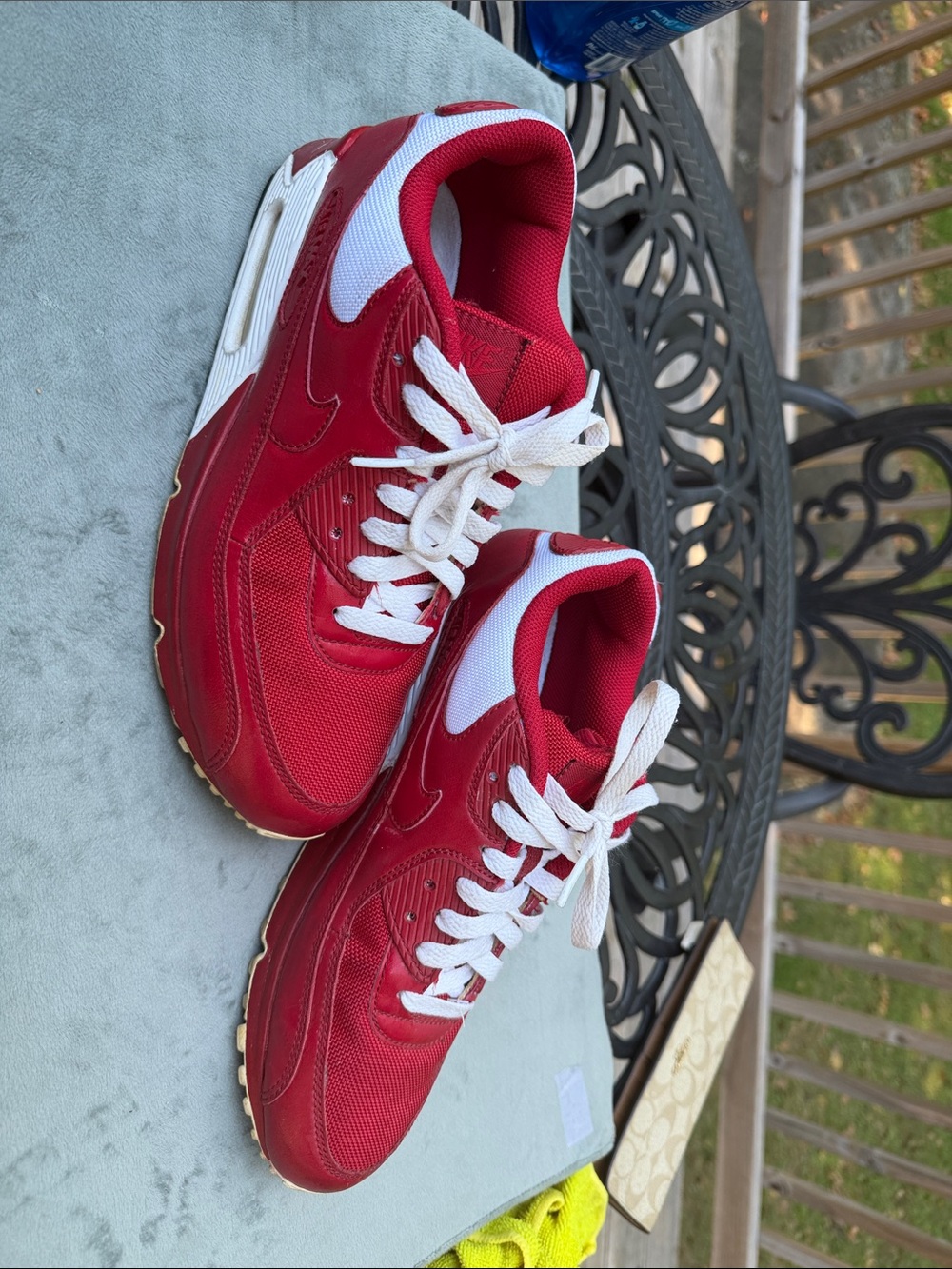 Nike Women's Red and White Low-Top Sneakers